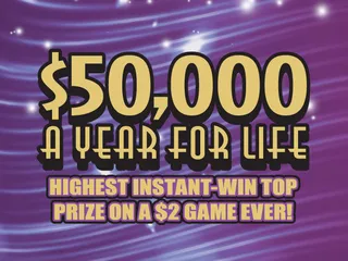$50,000 a Year for Life official game artwork