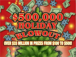 $500,000 Holiday Blowout official game artwork