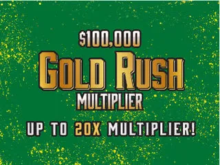 $100K GOLD RUSH MULTIPLIER official game artwork