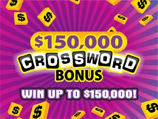 $150,000 CROSSWORD BONUS official game artwork