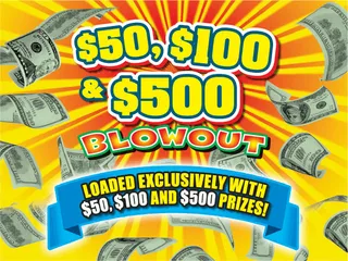 $50, $100 & $500 BLOWOUT official game artwork