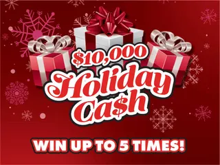 $10,000 HOLIDAY CA$H official game artwork