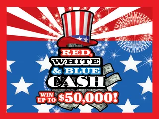 RED, WHITE & BLUE CASH official game artwork